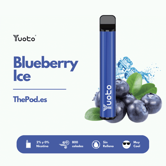 Yuoto Vape Blueberry Ice (2% y 0% Nicotina)
