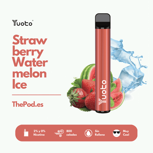 Yuoto Vape Strawberry Watermelon Ice (2% y 0% Nicotina)